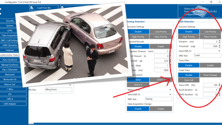rilevamento tamponamenti veicoli